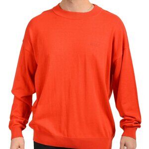 Scuderia Ferrari Men's Red Flunga Cotton Silk C-Neck Sweater US XL IT 54